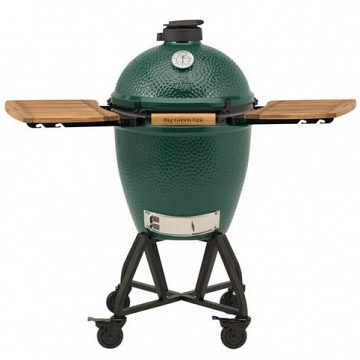 Керамический гриль  Big Green Egg L с ножками и столиками – фотография 1