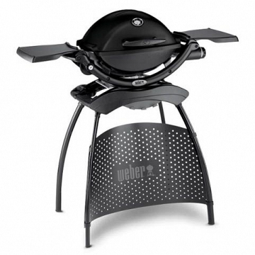 Газовый гриль  Weber Q 2200 Black Line с подставкой – фотография 1